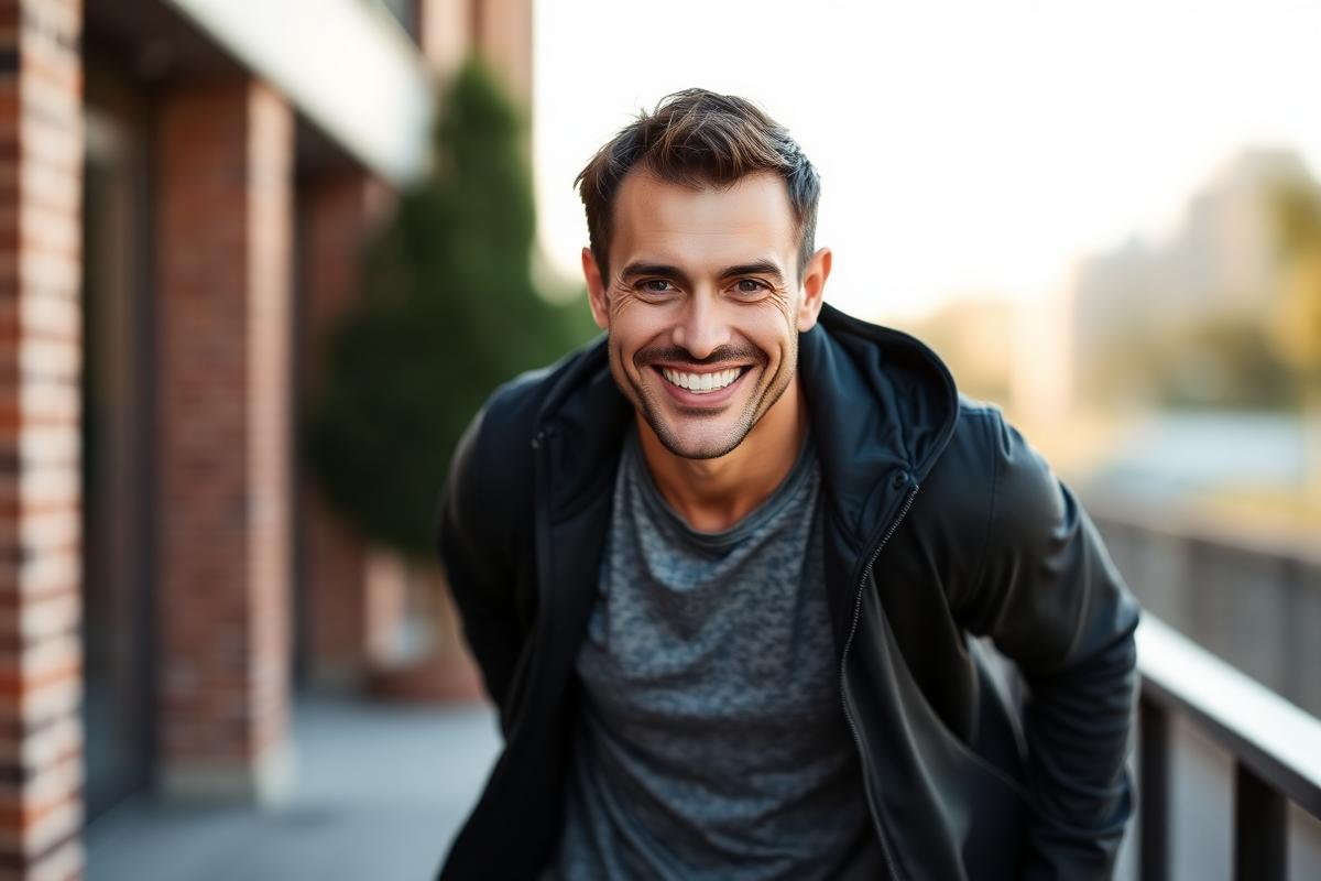 Confident, energetic man
